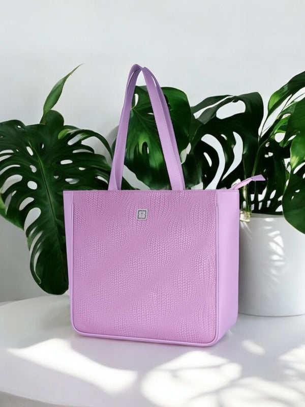 Texas Mirage Designer Big Tote Bag | Stylish & Functional Handcrafted Shoulder Bag for Mothers & Office Use | Premium Vegan Leatherrewq1 Lilac mirage
