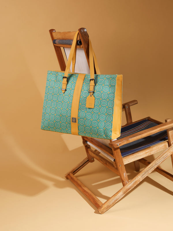 Texas Business Tote Bag | Premium Handcrafted Jute Shoulder Bag for Professionals & Office Essentials Lemonade